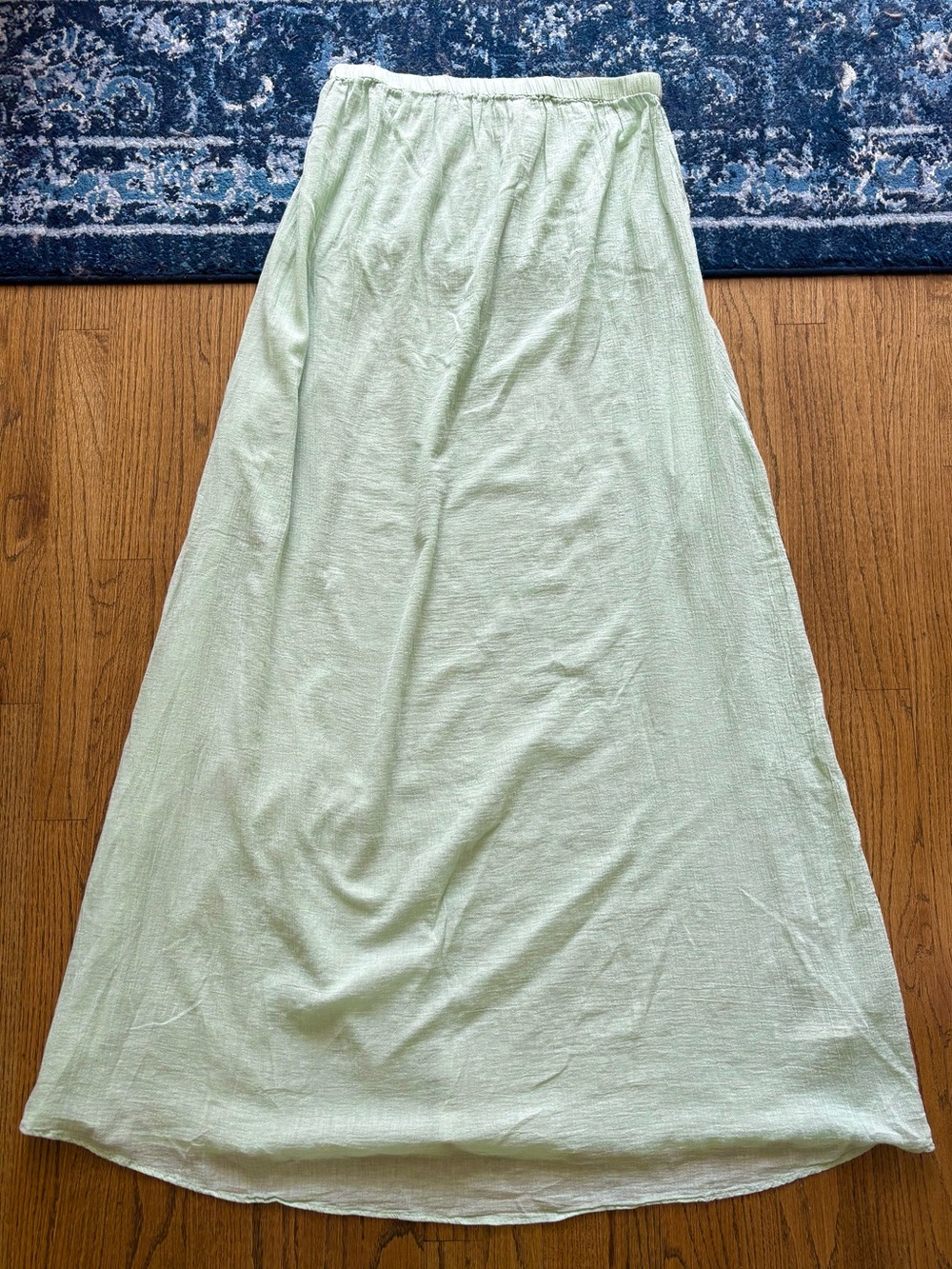 Anthropologie celandine Light Green airy flowy Women’s Maxi Skirt 100% cotton